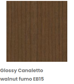 Glossy Canaletto Walnut Fumo